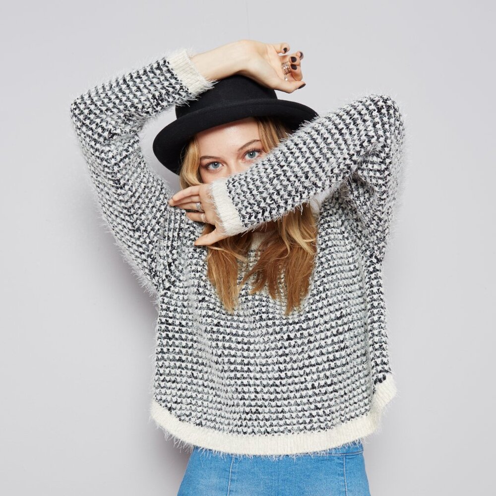 MinkPink Double Dare Fuzzy Sweater